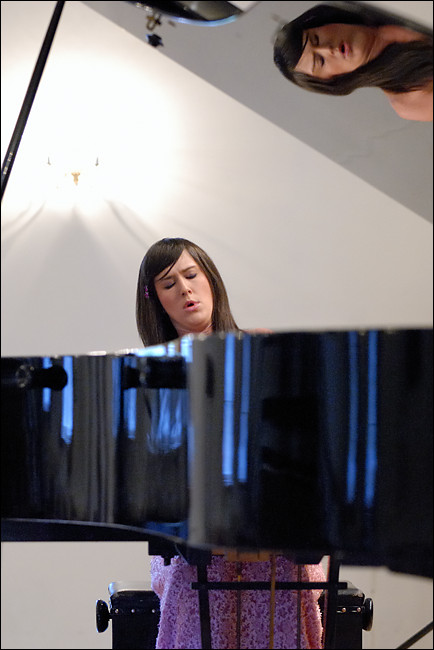 Izraelska pianistka Dorel Golan. (koncert w chemiskiej Szkole Muzycznej)